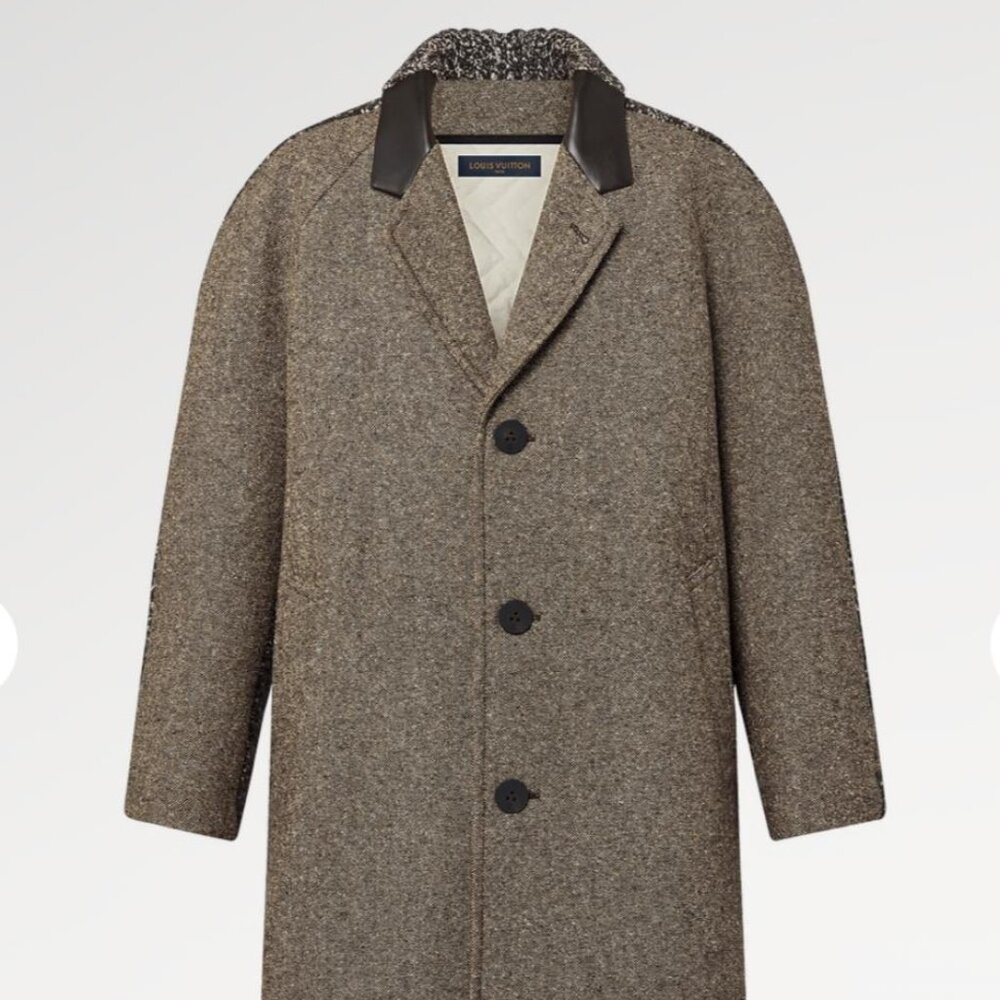 LV bi material long coat